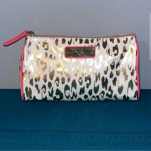 Victoria's Secret Leopard Pattern Vintage Cosmetics Bag